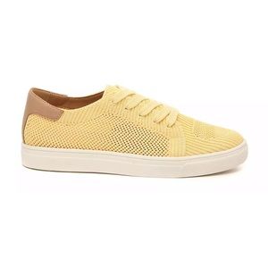 Lucky Brand Luika Sneaker Knit Yellow Low Top